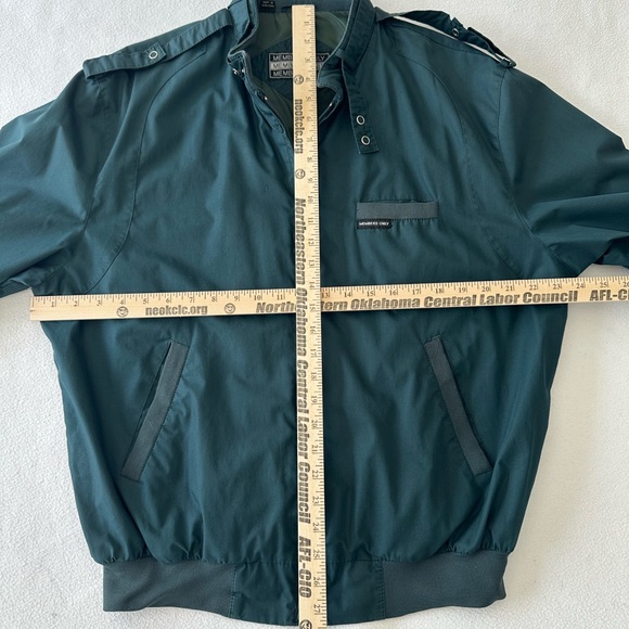 Members Only Jacket Men’s 42L Iconic Members Only Racer Green Full Zip VTG READ* - Picture 6 of 10
